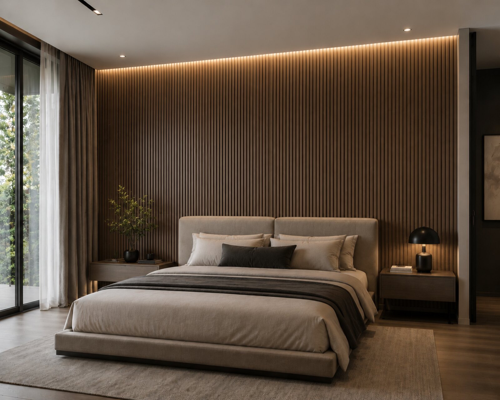 Prefab panel bedroom installation