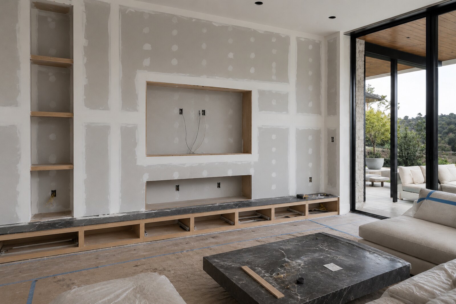 Living Room II before Venetian plaster